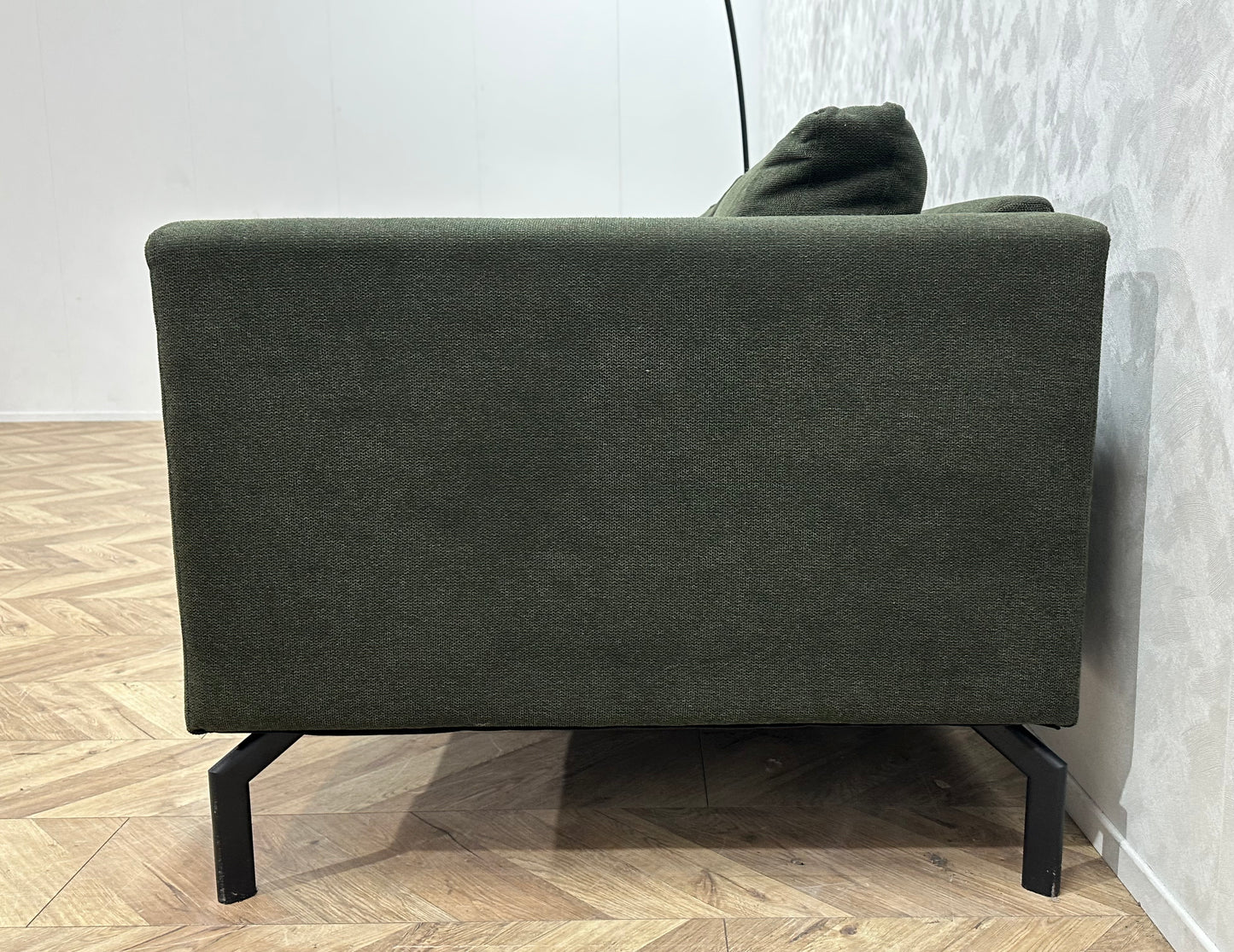 Donker Groene 2.5-Zits Bank ~ Losse Rugkussens Met Afneembare Hoezen