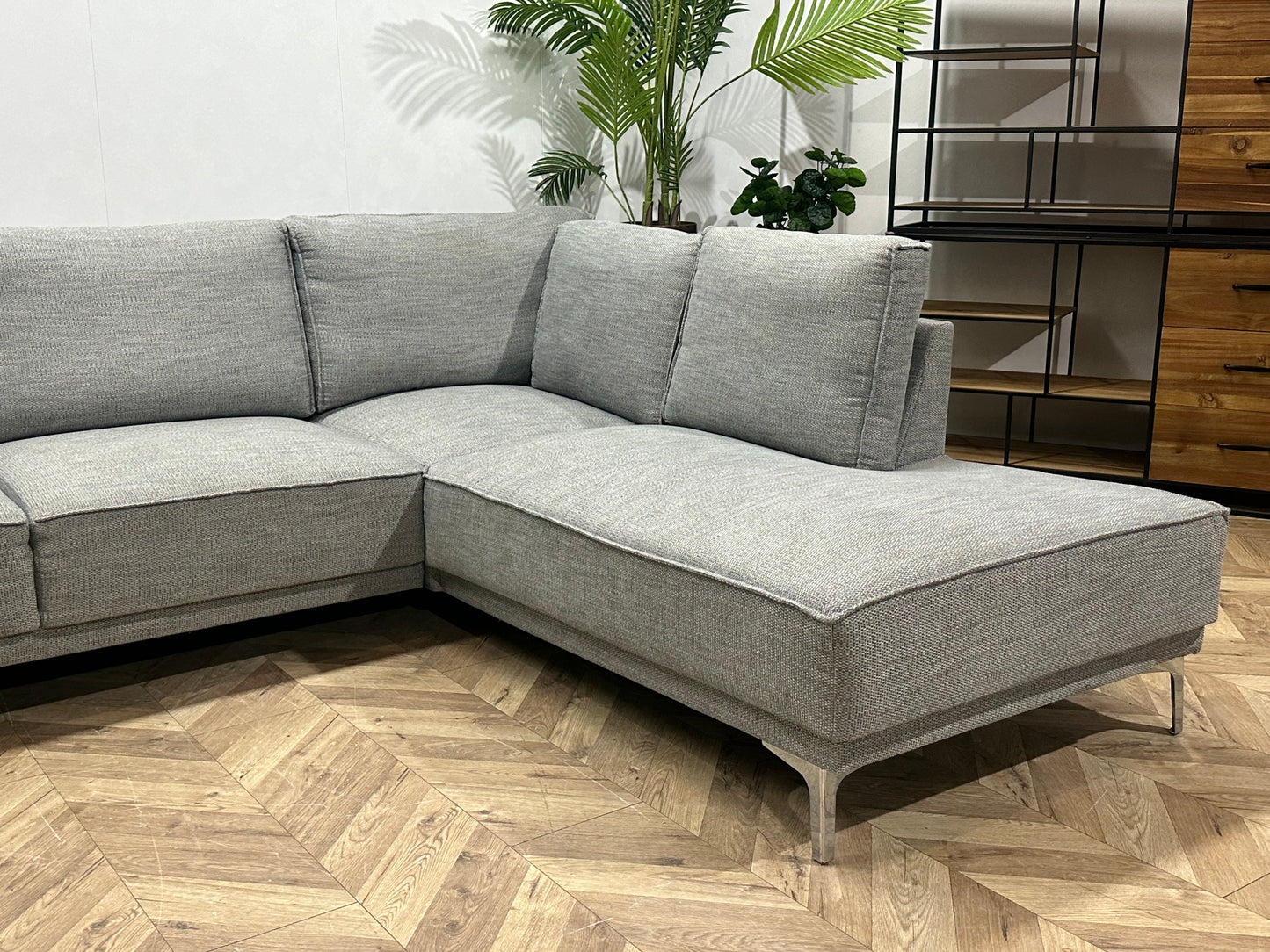 Licht Grijze U Bank ~ Losse Rugkussens Met Afneembare Hoezen