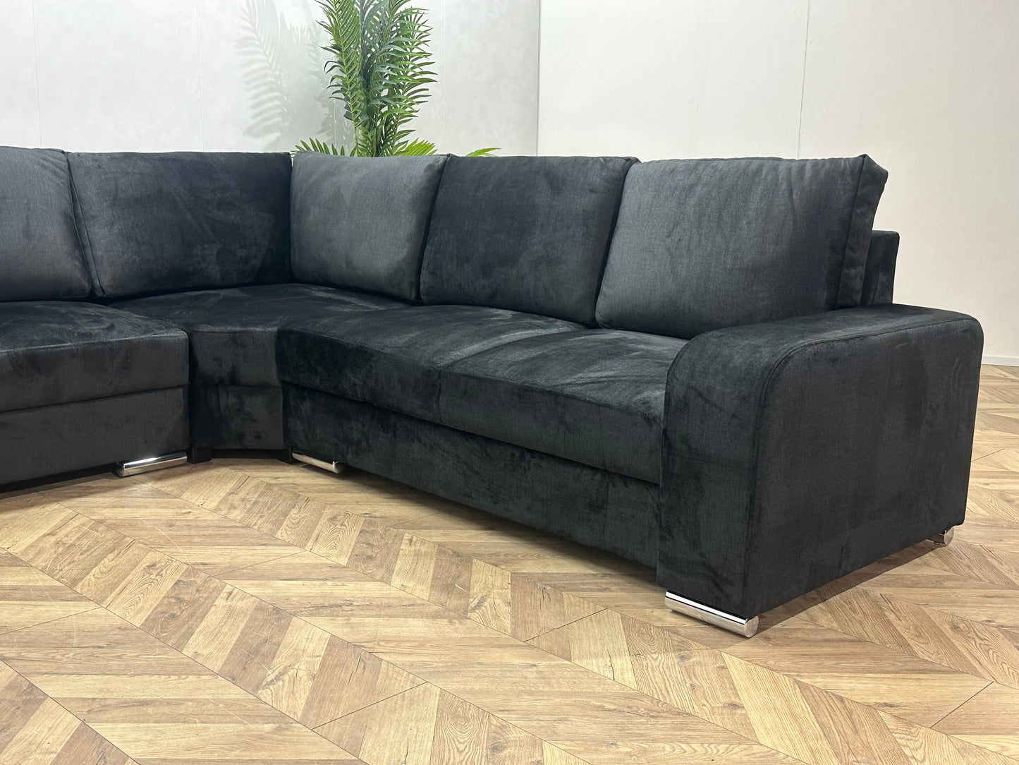 !Showroommodel! Zwart Velvet U Bank
