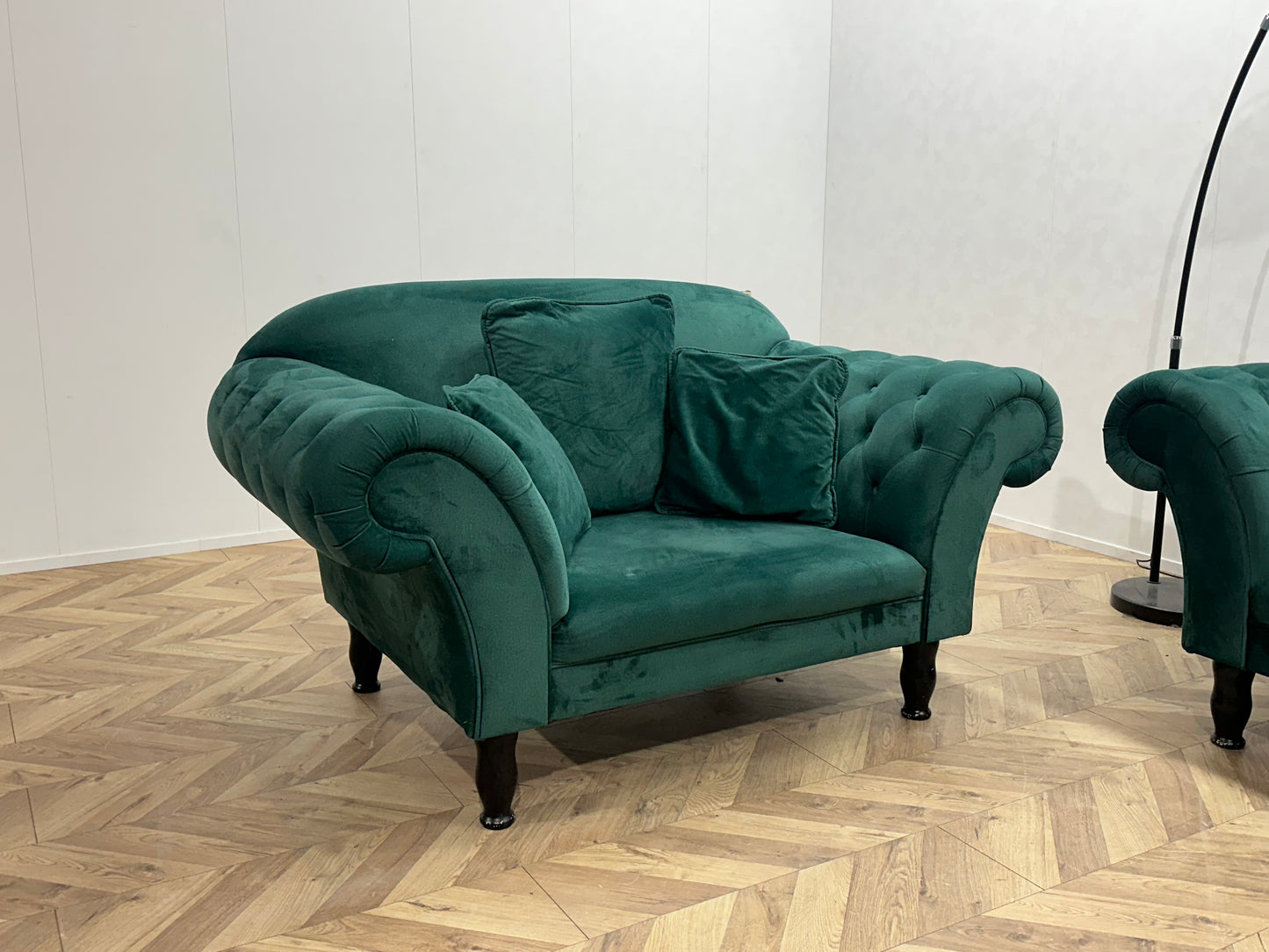Groene Velvet Banken Set ~ Nieuwstaat