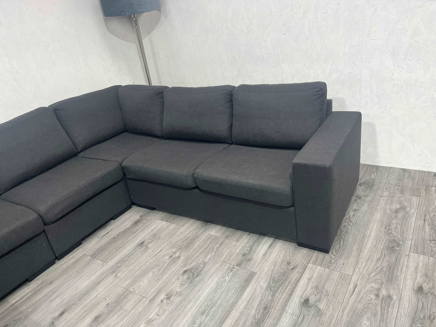 Antraciet U Bank ~ Losse Kussens