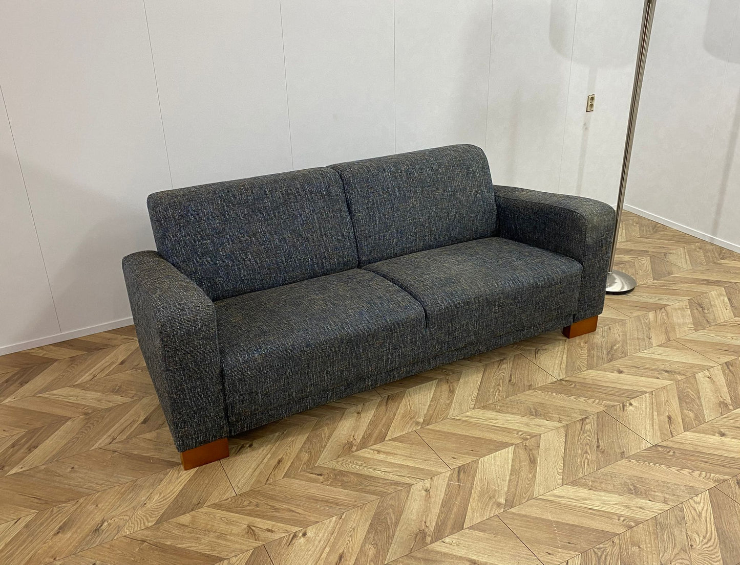 IN.HOUSE Grijs/Blauwe Banken Set ~ Vaste Kussens
