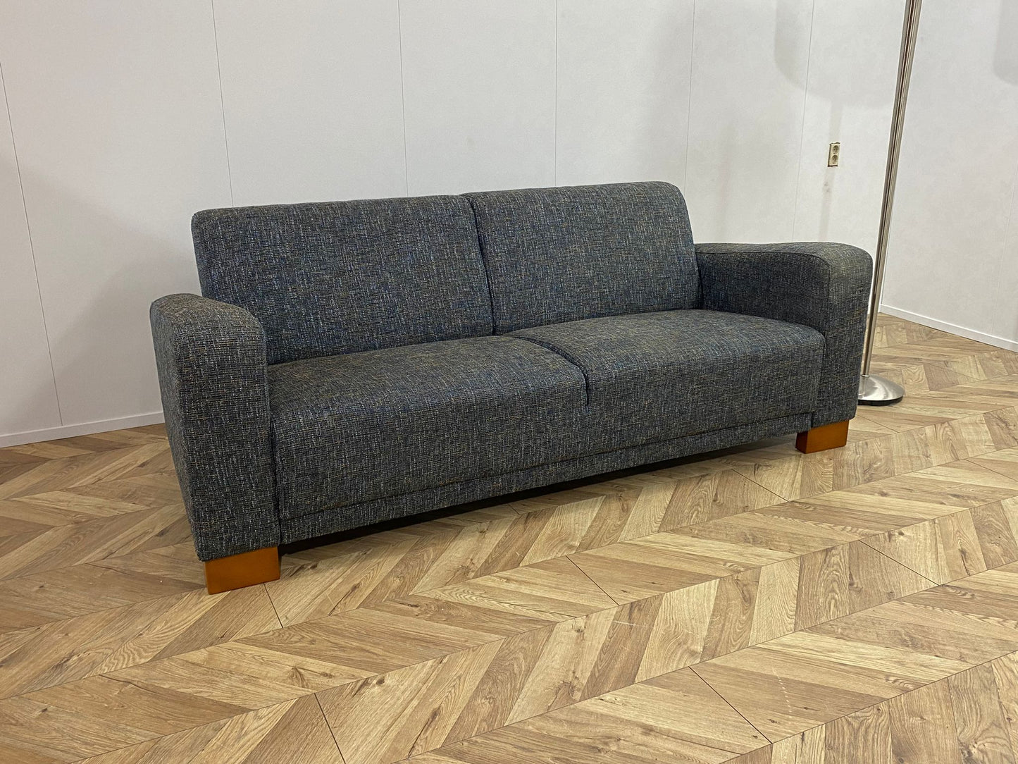 IN.HOUSE Grijs/Blauwe Banken Set ~ Vaste Kussens