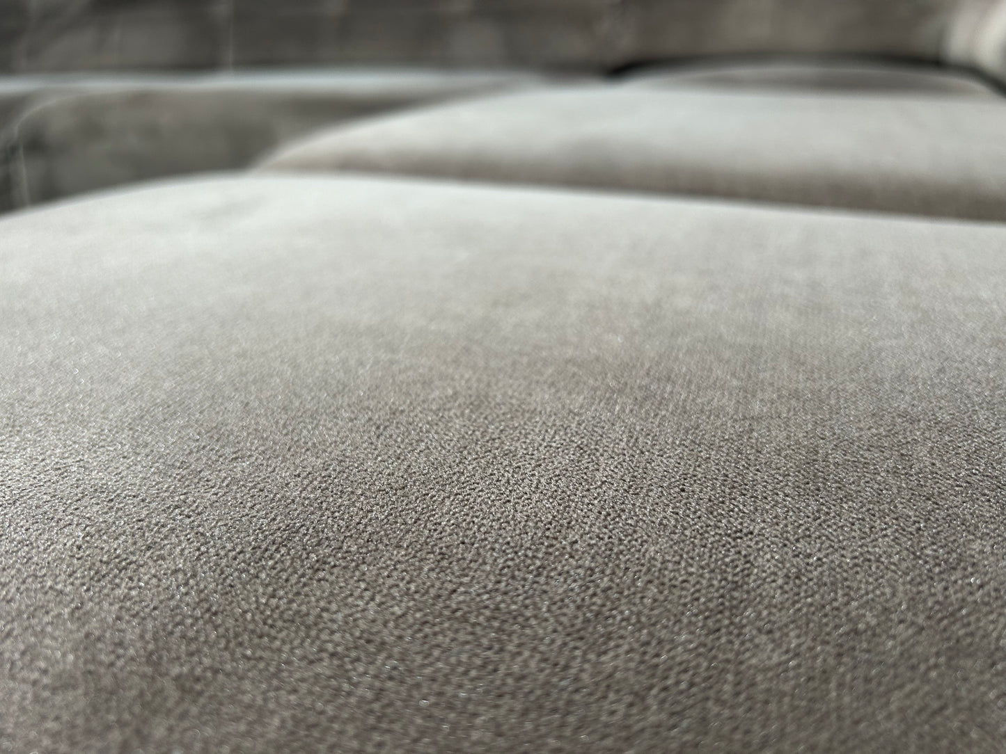 Hil XL Bruine Velvet Hoekbank ~ Verstelbare Hoofdsteunen ~ Nieuwstaat