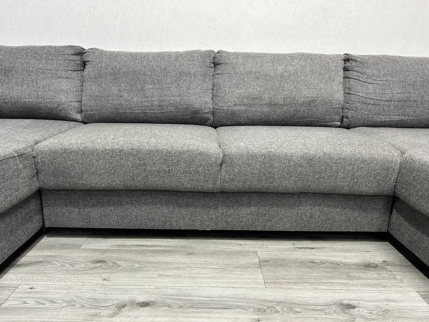 Licht Grijze U Bank ~ Losse Rugkussens Met Afneembare Hoezen