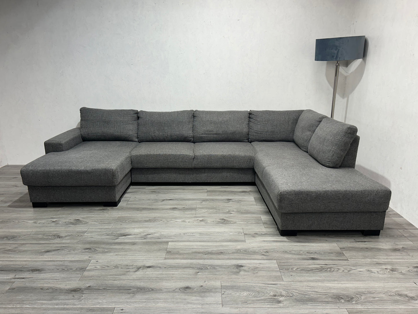 Licht Grijze U Bank ~ Losse Rugkussens Met Afneembare Hoezen