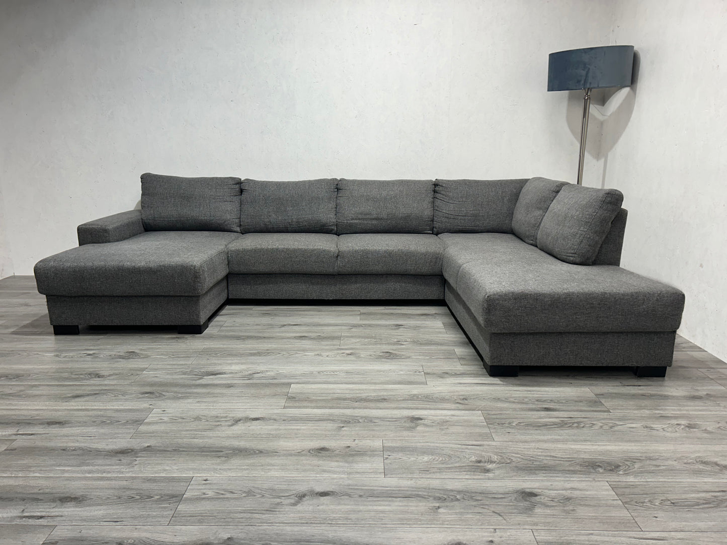 Licht Grijze U Bank ~ Losse Rugkussens Met Afneembare Hoezen