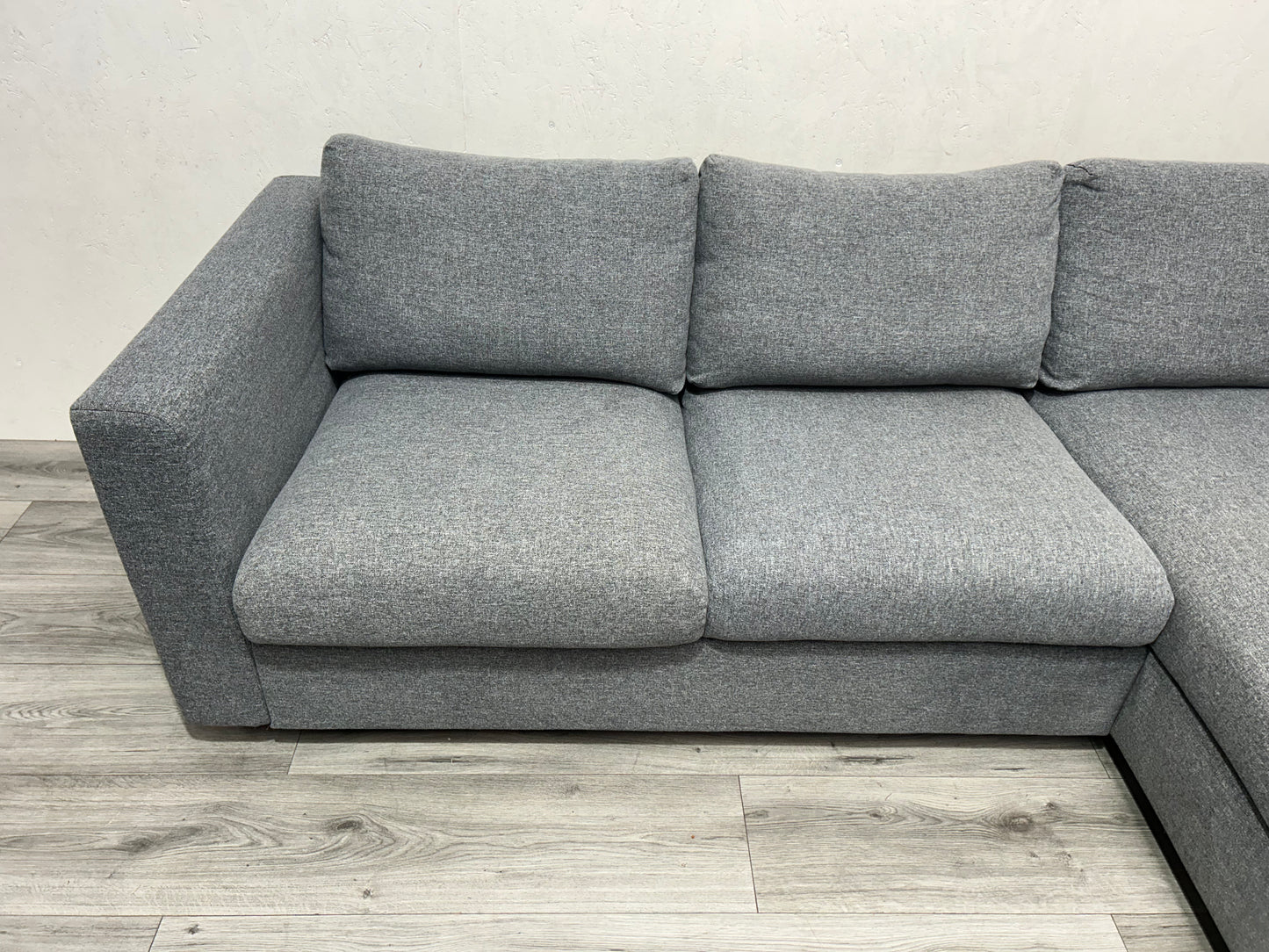 Licht Grijze Hoekbank Inc. Fauteuil ~ Opbergruimte ~ Nieuwstaat