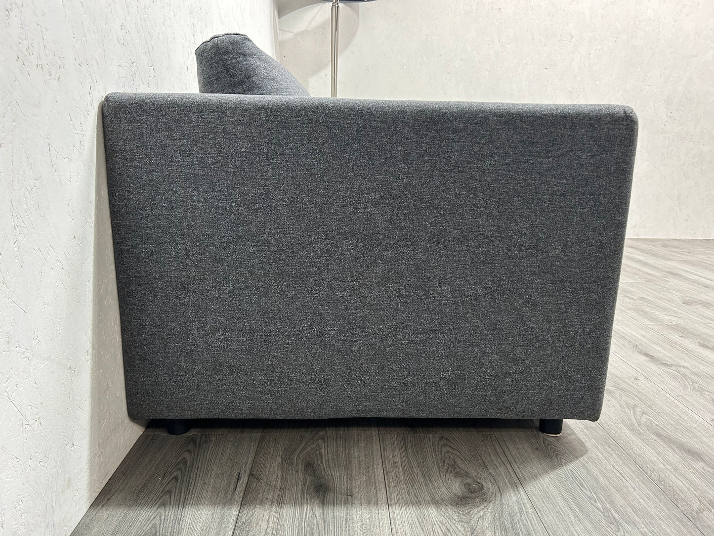 Licht Grijze Hoekbank Inc. Fauteuil ~ Opbergruimte ~ Nieuwstaat