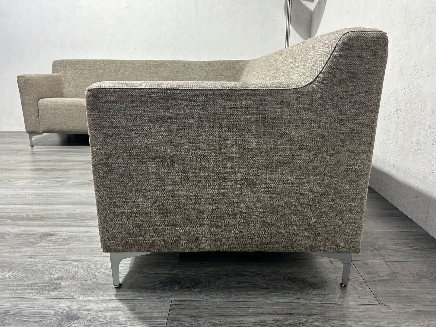 Beige Montèl Hoekbank ~ Vaste Kussens