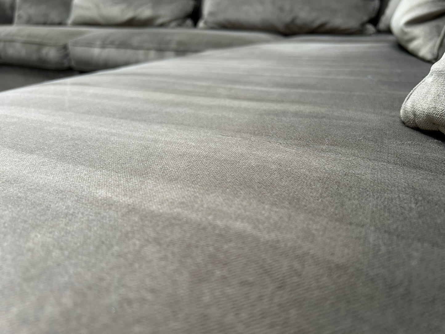 !Showroom Model! Bruine Velvet Hoekbank