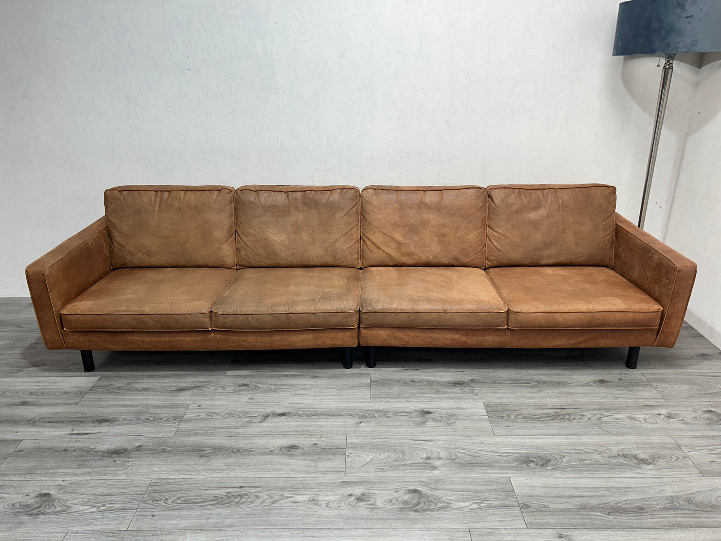 Umix Cognac Bruine 4-Zits Bank