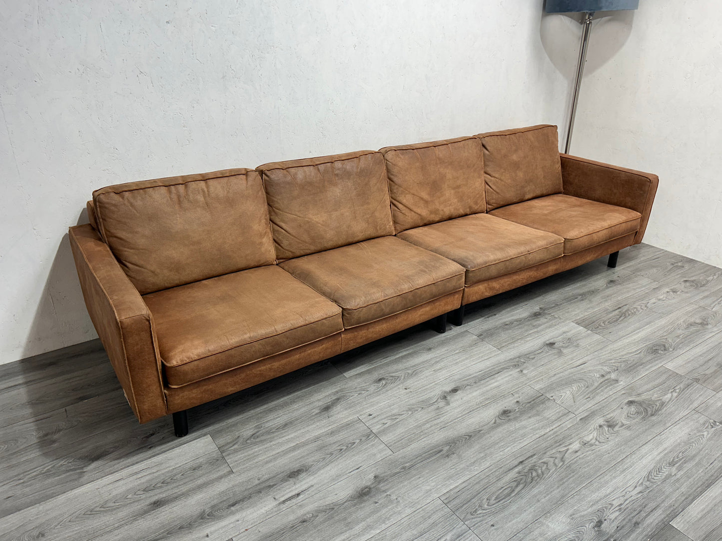 Umix Cognac Bruine 4-Zits Bank
