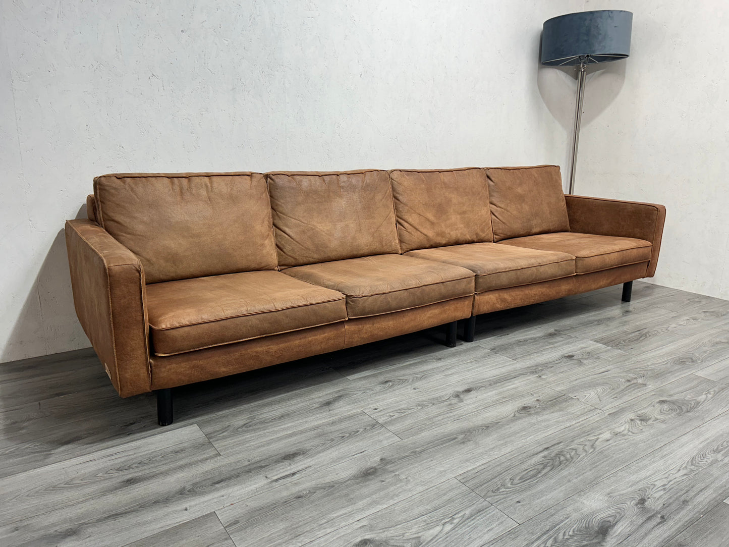 Umix Cognac Bruine 4-Zits Bank