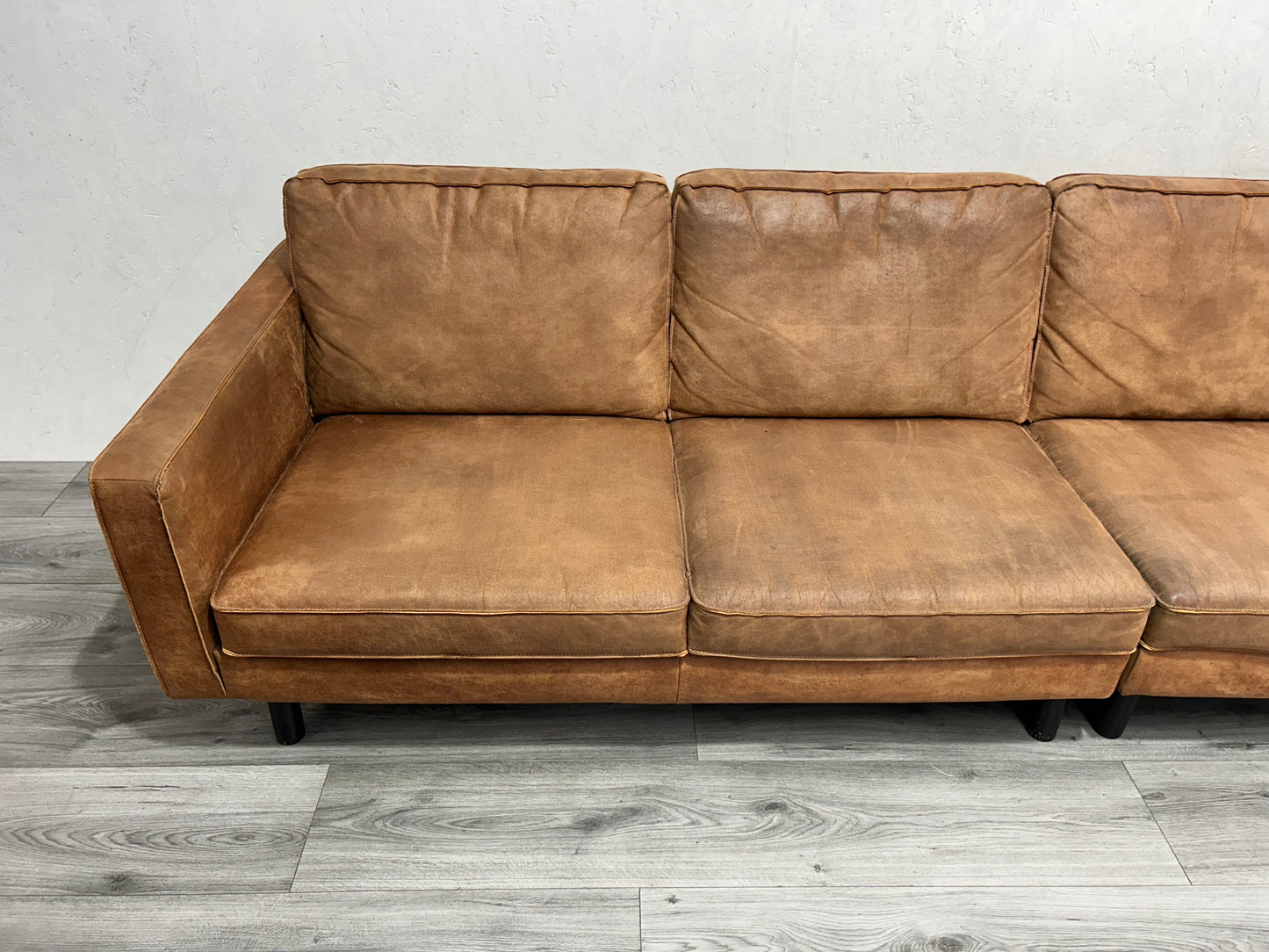 Umix Cognac Bruine 4-Zits Bank