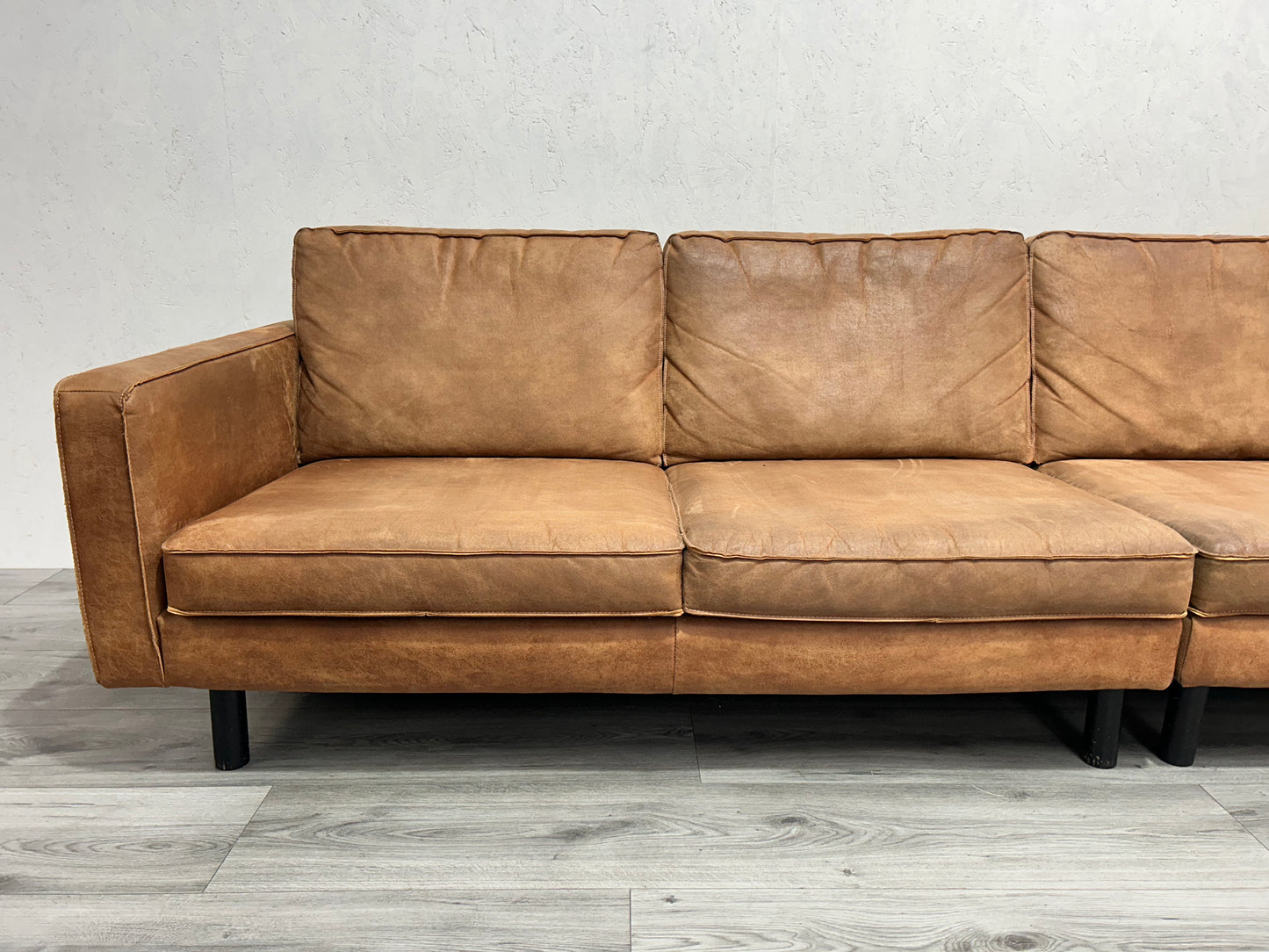 Umix Cognac Bruine 4-Zits Bank