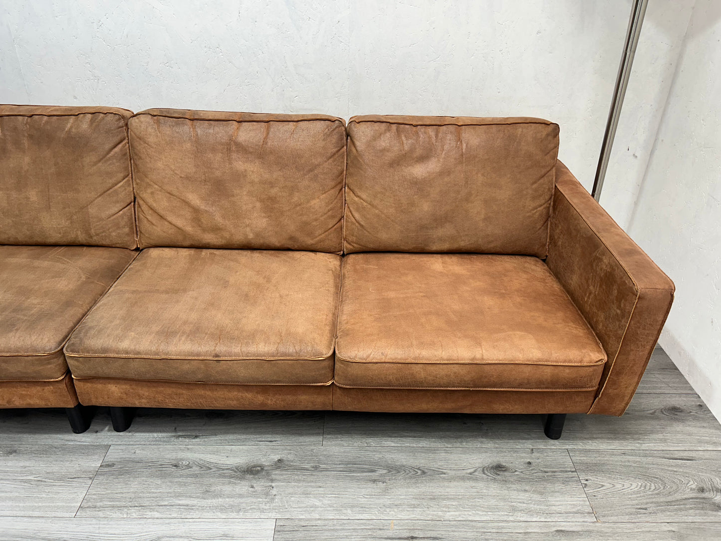Umix Cognac Bruine 4-Zits Bank