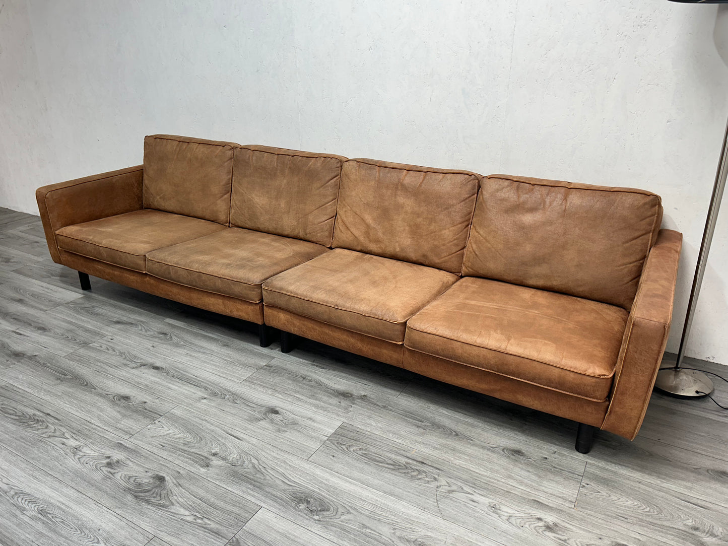 Umix Cognac Bruine 4-Zits Bank