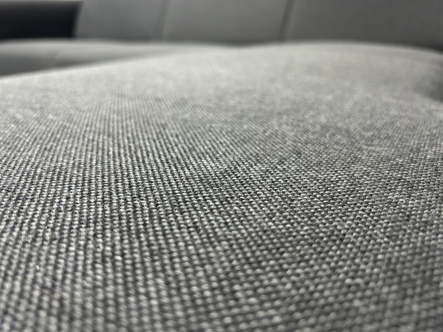 Antraciet Hoekbank ~ Vaste Kussens