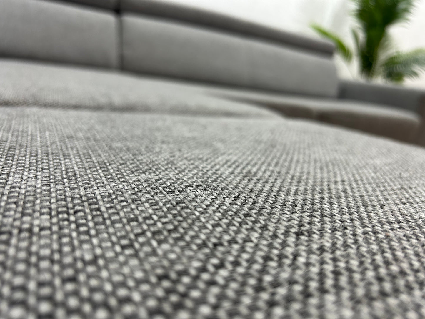 Licht Grijze Hoekbank ~ Verstelbare Hoofdsteunen