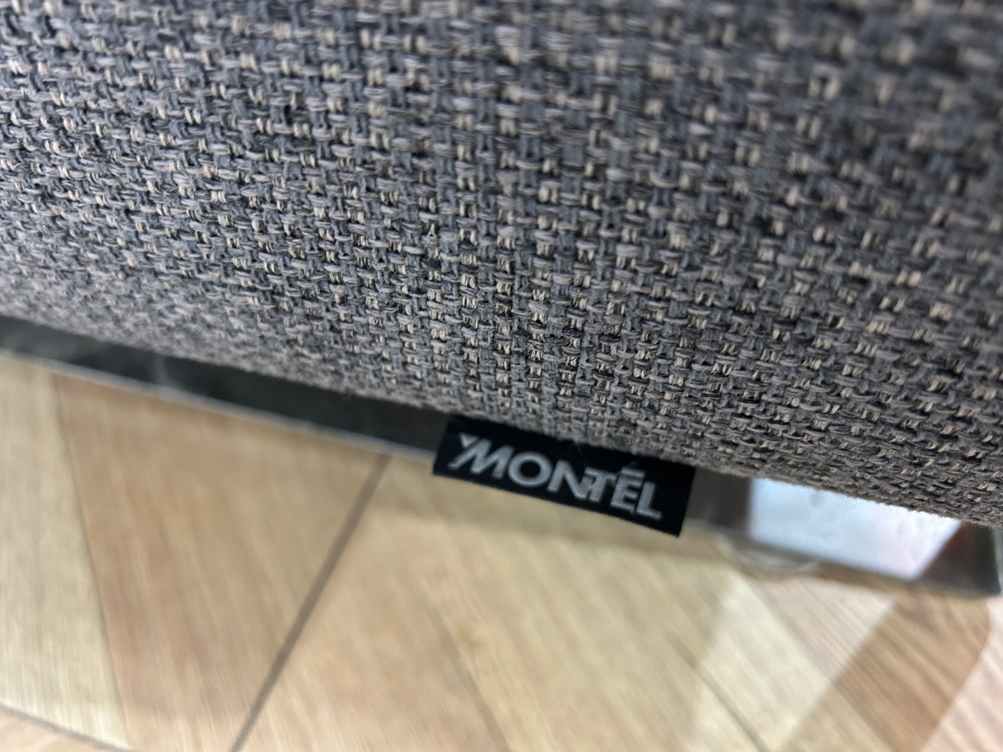 Montèl Antraciet Hoekbank ~ Vaste Kussens