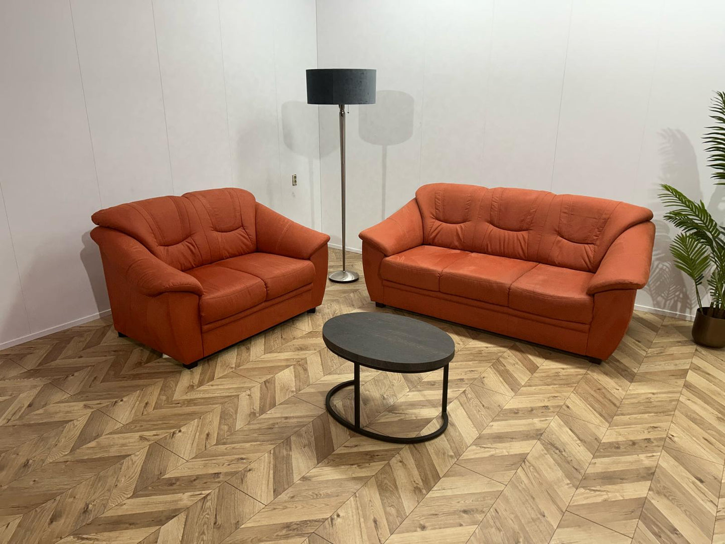 Oranje Banken Set ~ Vaste Kussens