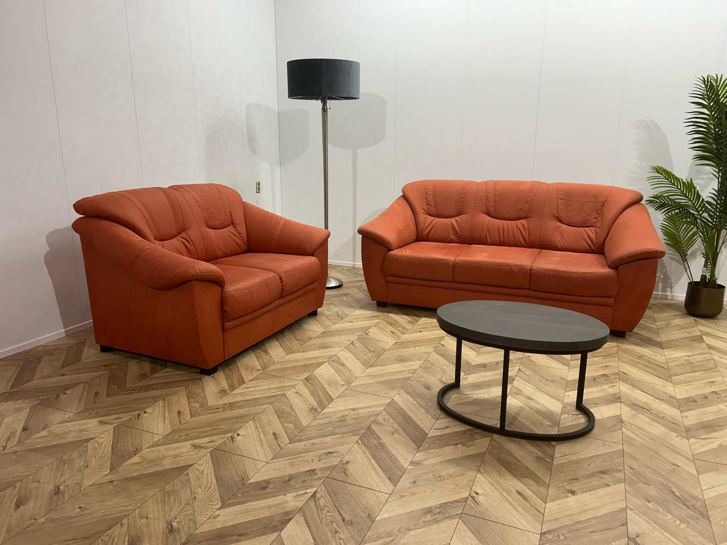 Oranje Banken Set ~ Vaste Kussens