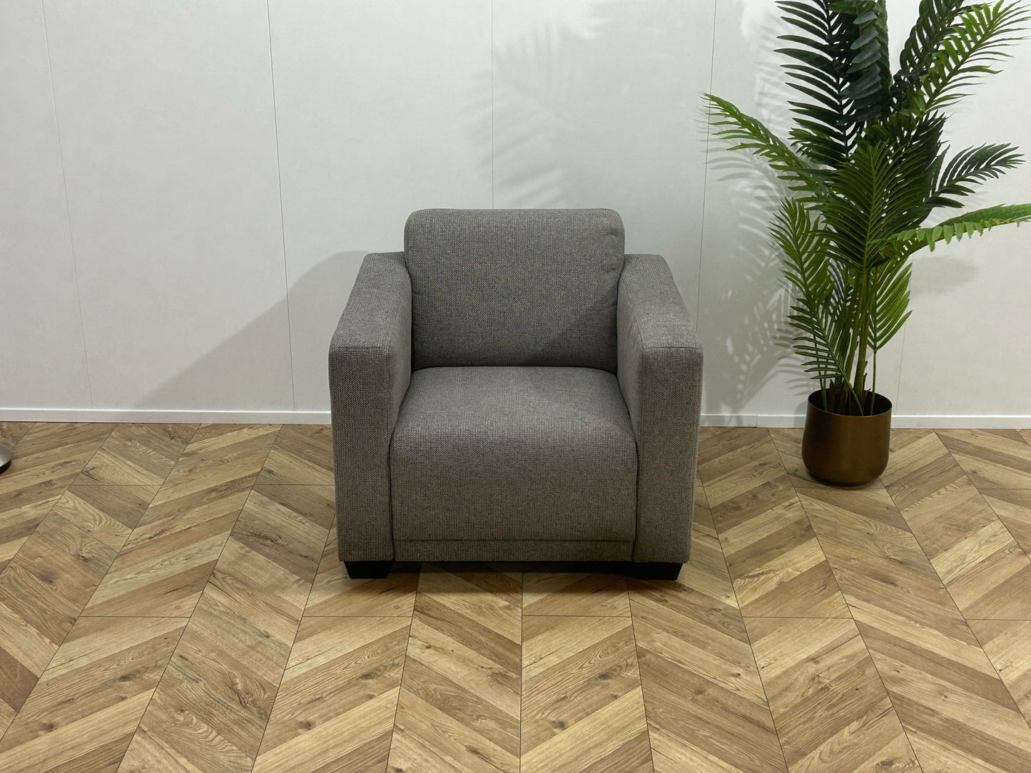 Licht Grijze Hoekbank Inc. Fauteuil ~ Verstelbare Hoofdsteunen
