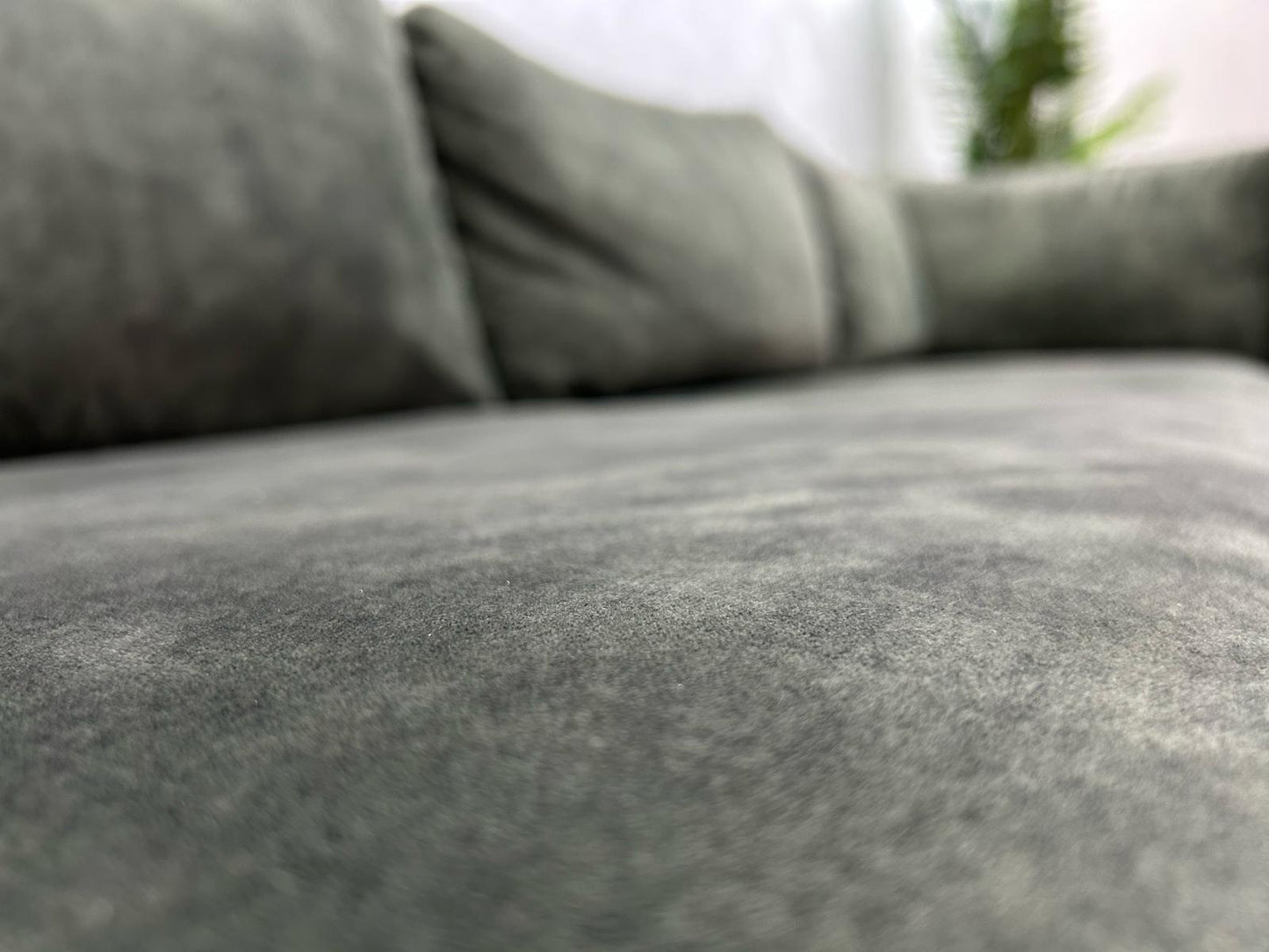 Groene Velvet Hoekbank ~ Nieuwstaat