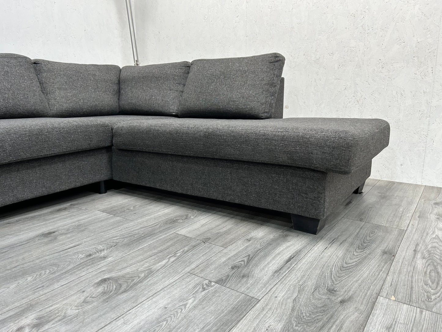Antraciet U Bank ~ Losse Kussens Met Afneembare Hoezen ~ Nieuwstaat - Banken Bazaar