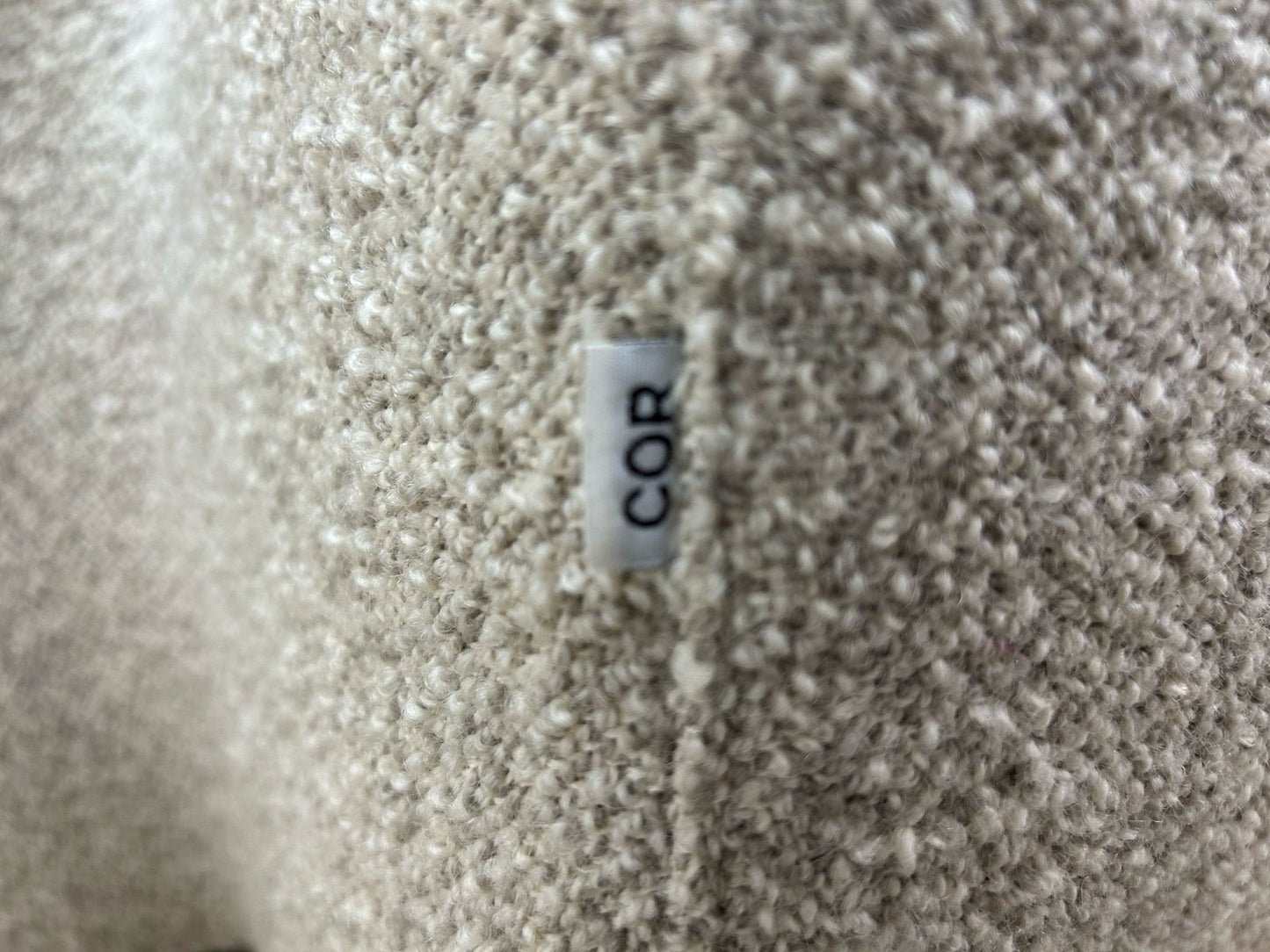 Beige Bloucé Stof Design Hoekbank Van Cor