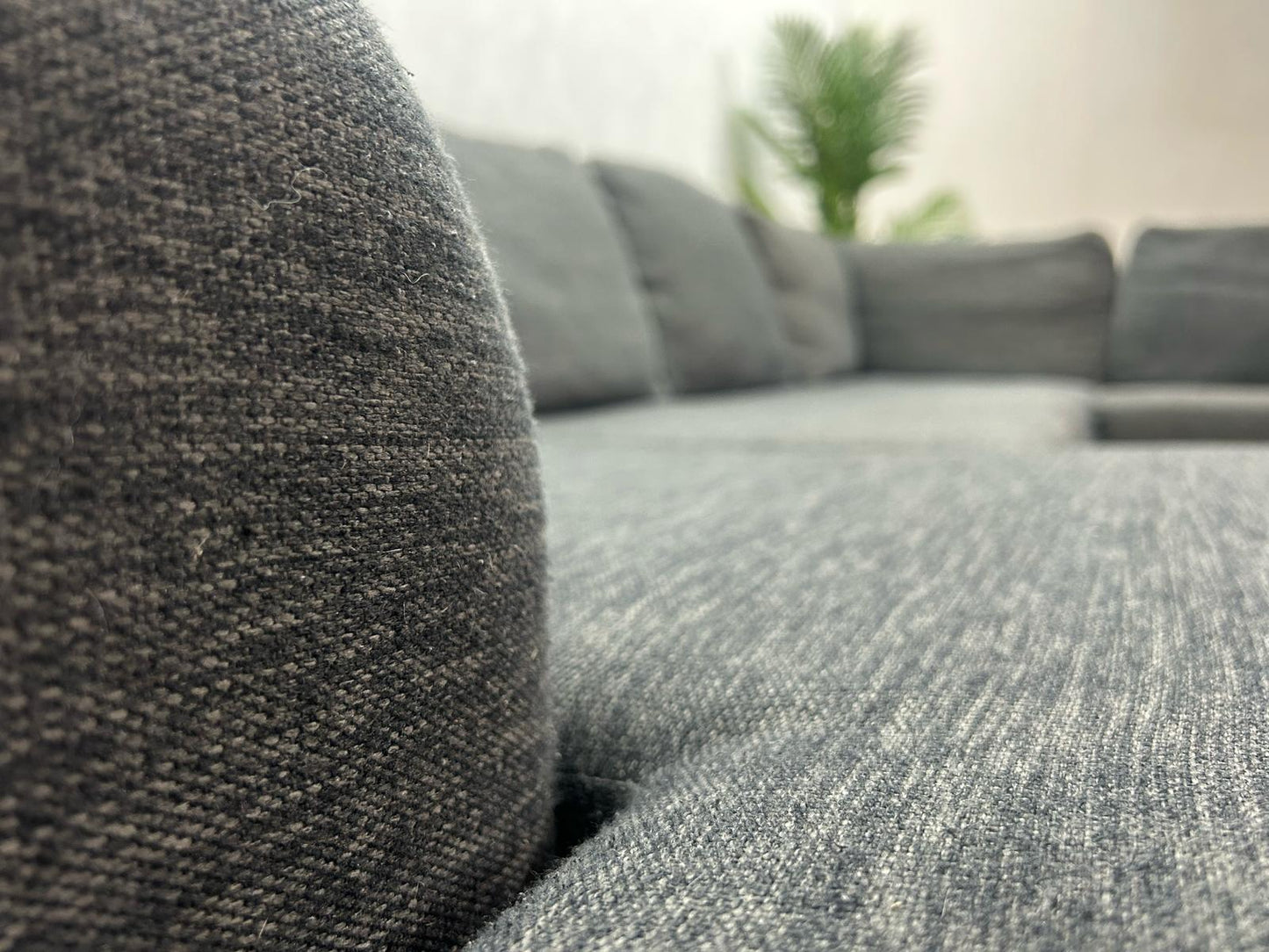 Antraciet U Bank ~ Losse Kussens Met Afneembare Hoezen