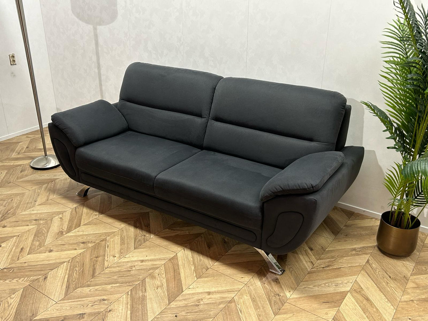 Antraciet Banken Set ~ Vaste Kussens