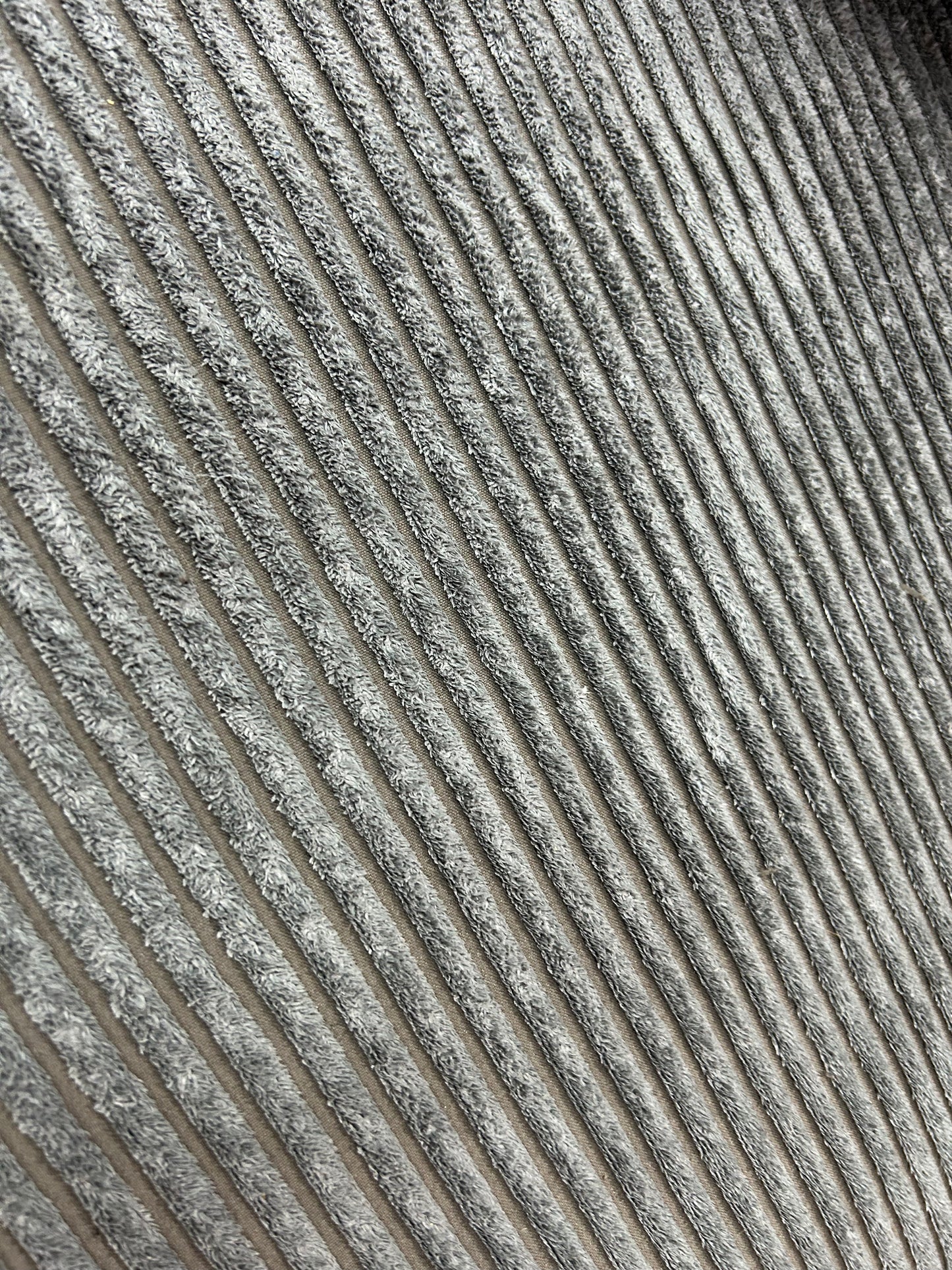 Grijze Ribstof Hoekbank ~ Nieuwstaat