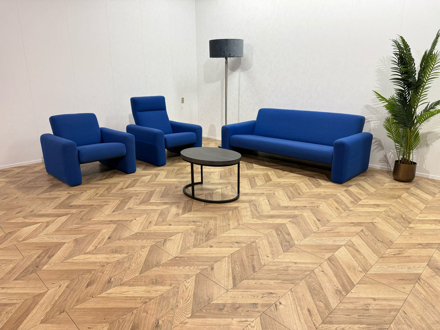 Gelderland Blauwe 2,5-Zits Bank Inc Fauteuils