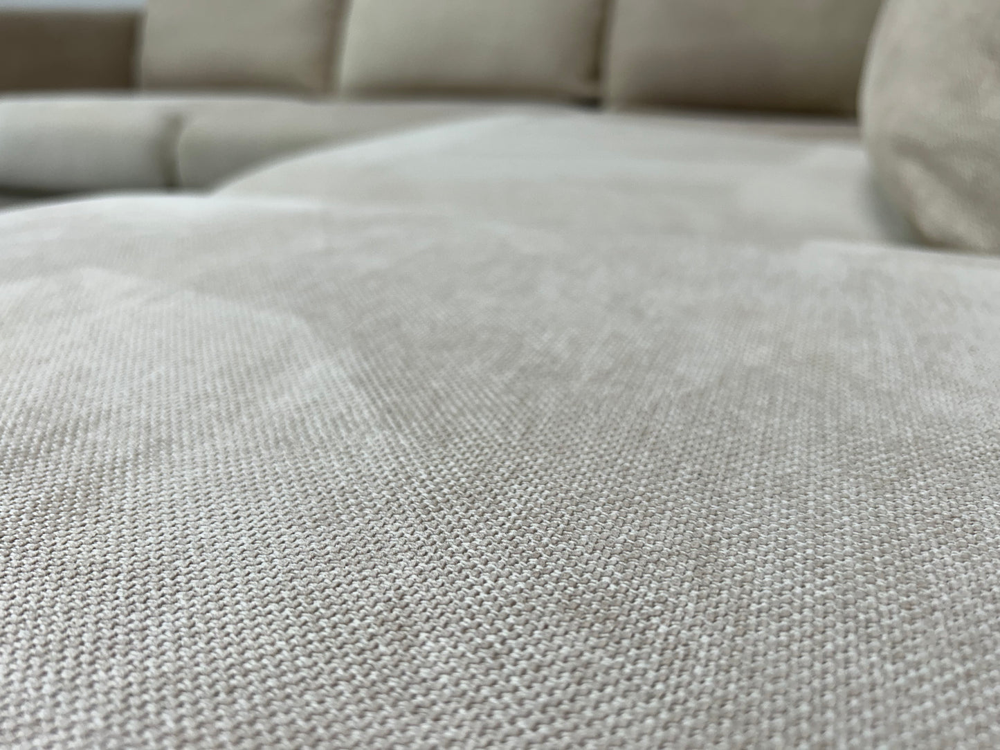 Beige Hoekbank ~ Losse Kussens Met Afritsbare Hoezen - Banken Bazaar