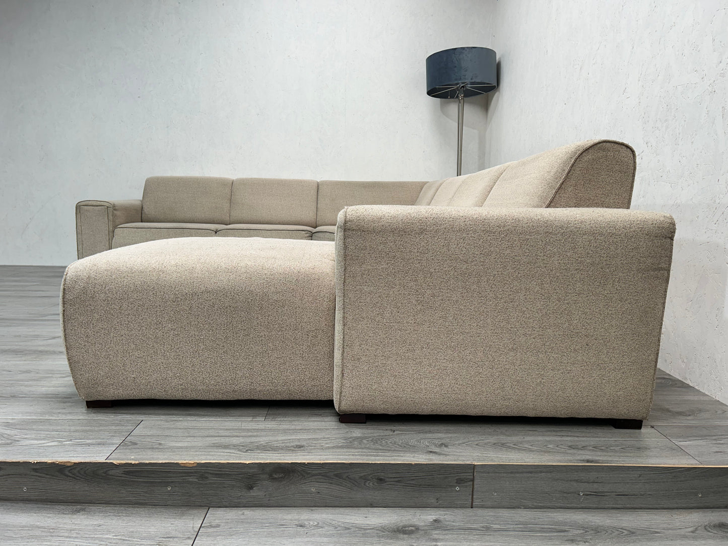 Beige U Bank ~ Vaste Kussens - Banken Bazaar