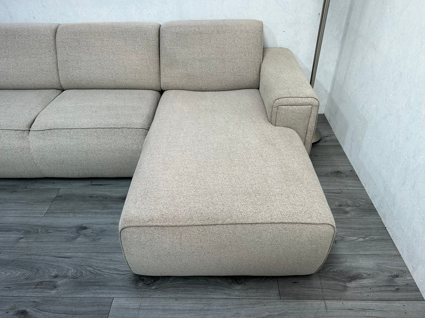 Beige U Bank ~ Vaste Kussens - Banken Bazaar