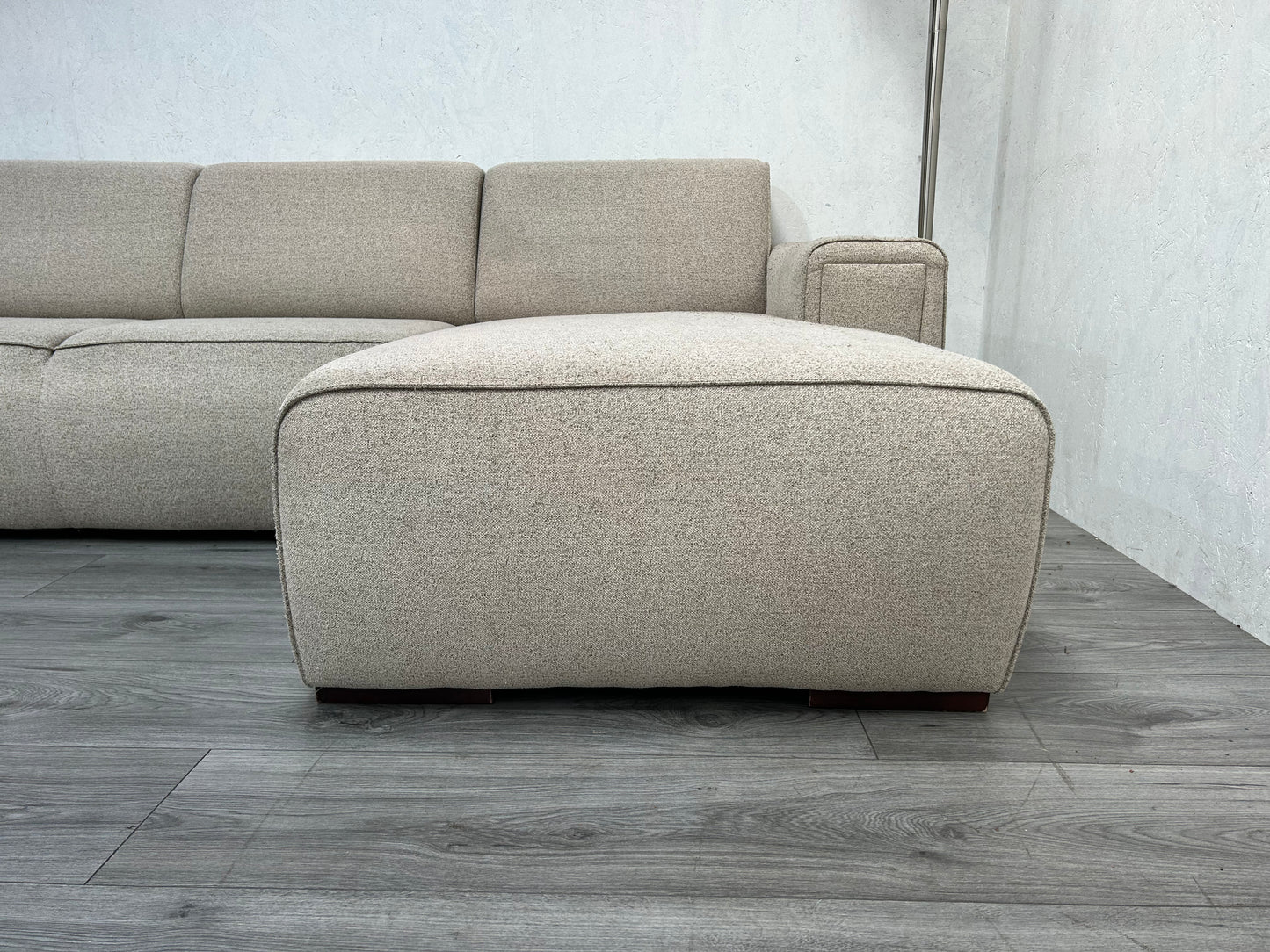 Beige U Bank ~ Vaste Kussens - Banken Bazaar