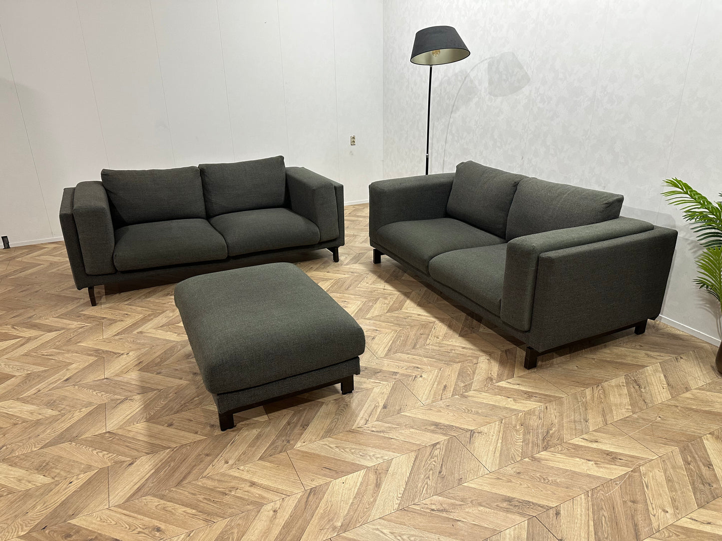 Antraciet Banken Set ~ Losse Kussens Met Afneembare Hoezen