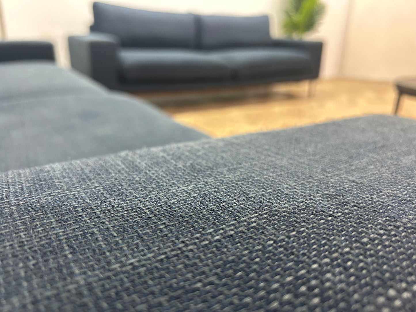 Donker Blauwe Banken Set ~ Losse Kussens Met Afneembare Hoezen