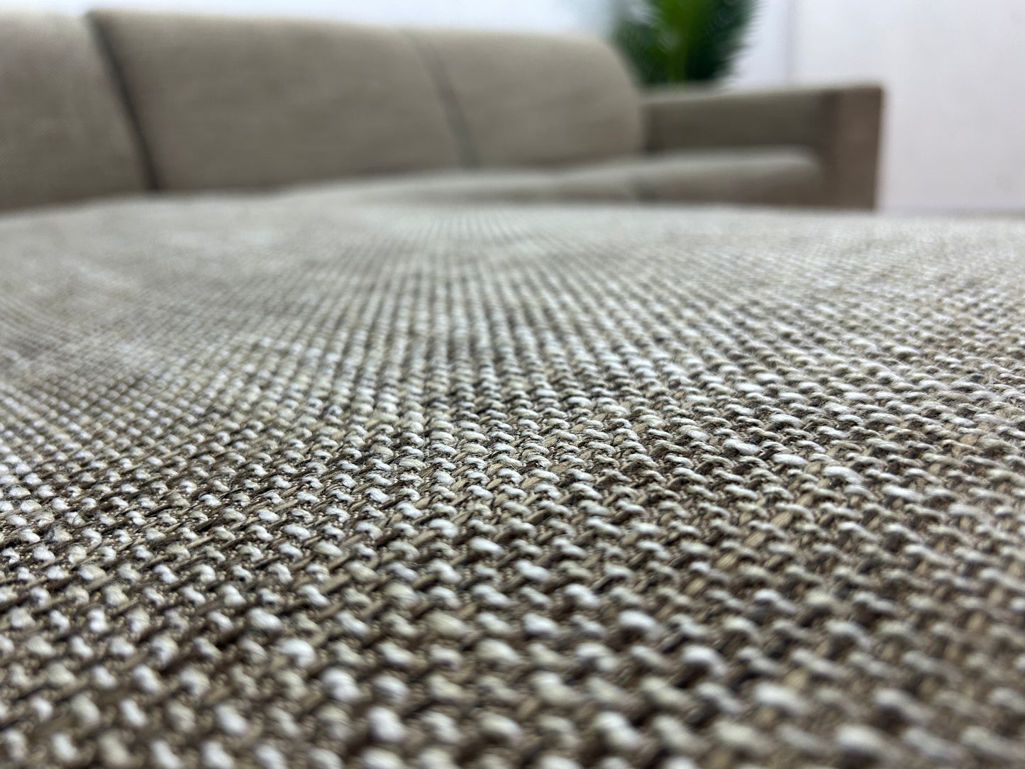 Beige Hoekbank ~ Vaste Kussens