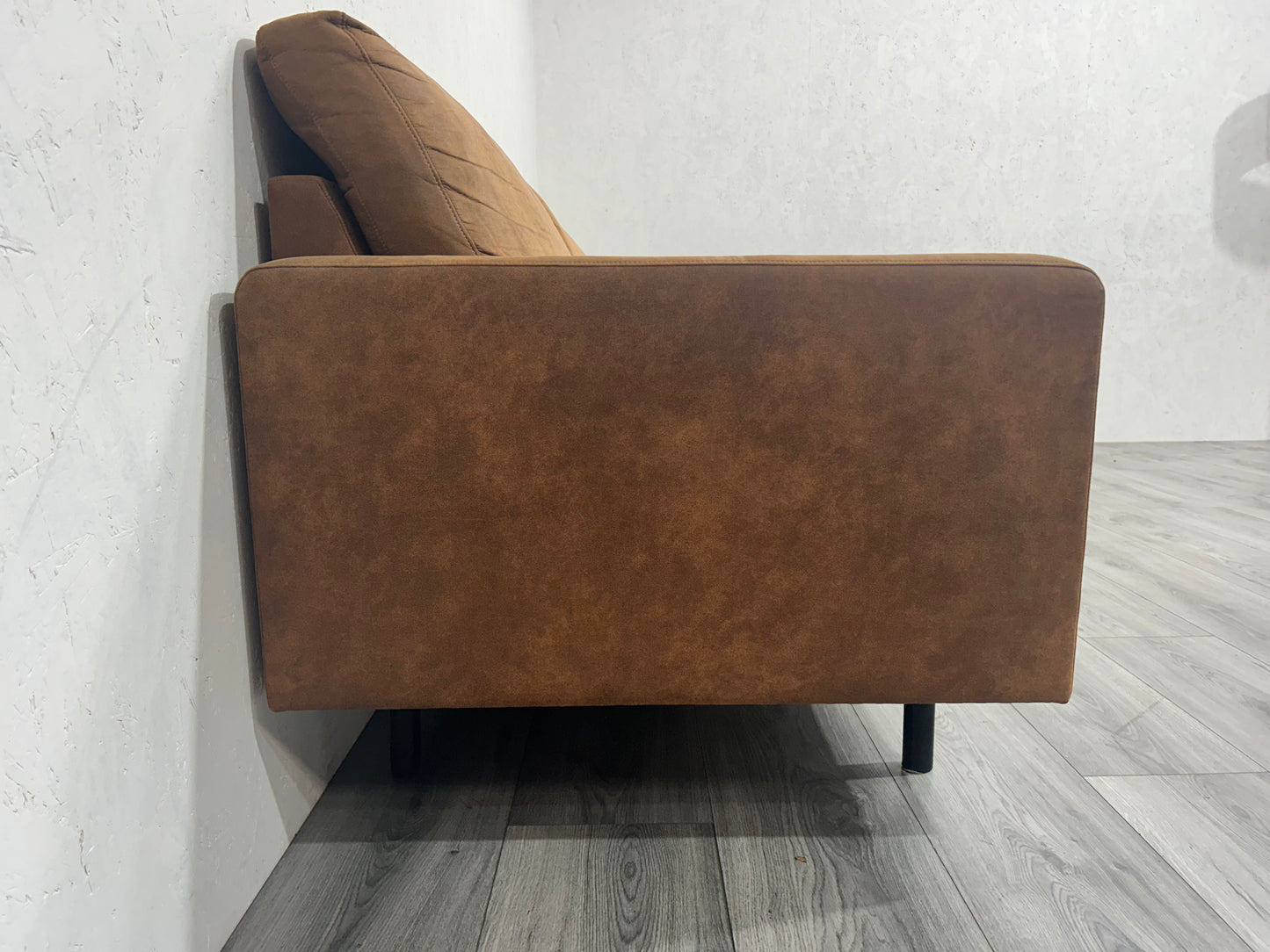 Cognac Bruine 3-Zits Bank ~ Nieuwstaat - Banken Bazaar