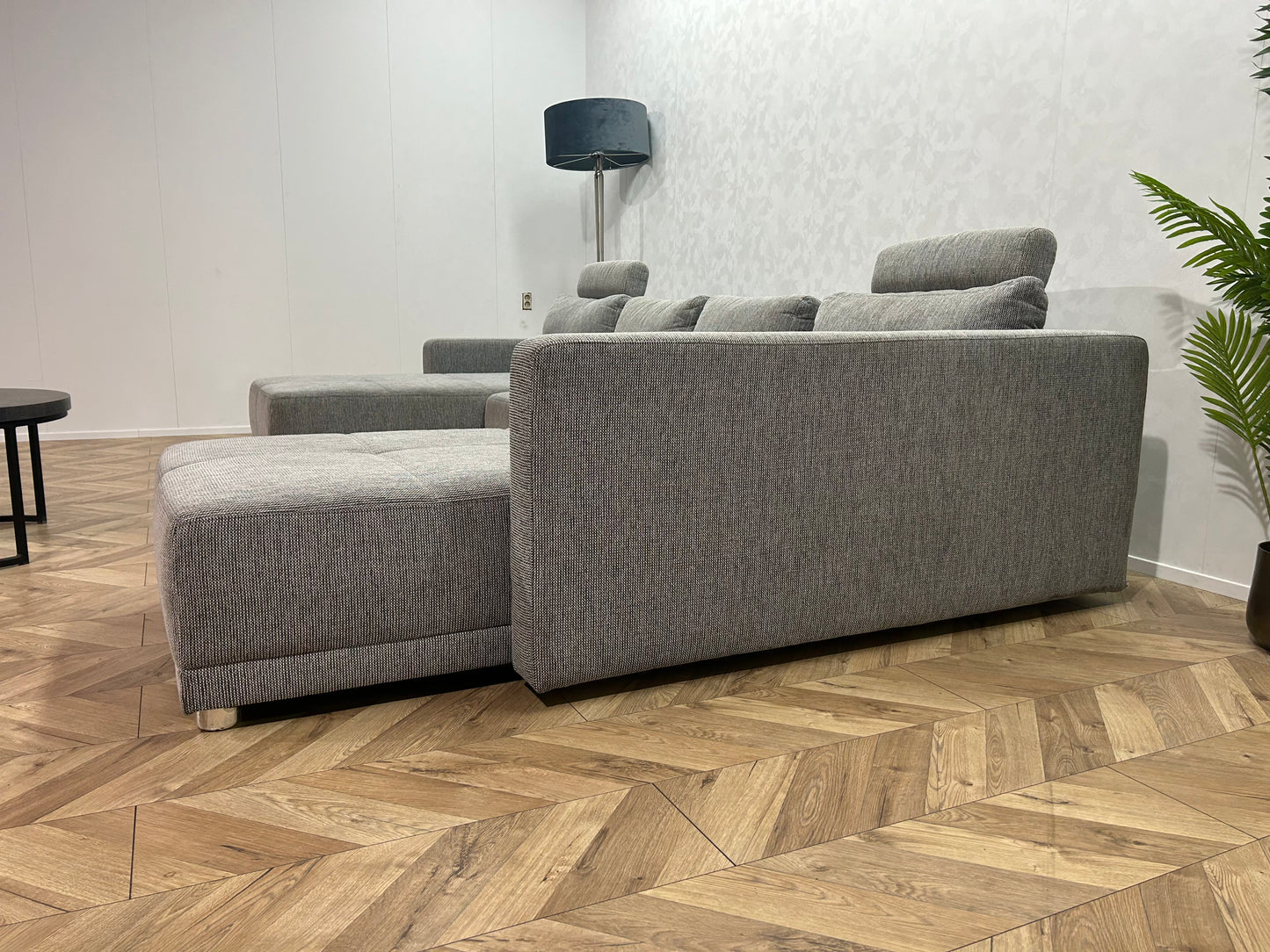 Licht Grijze U Bank ~ Slaapfunctie
