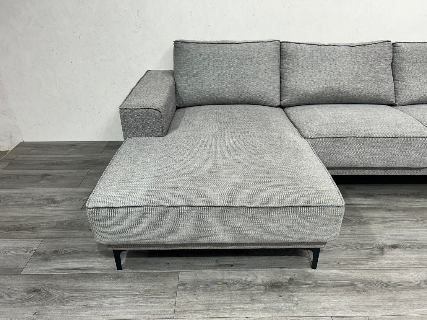 Licht Grijze U Bank ~ Losse Rugkussens Met Afneembare Hoezen