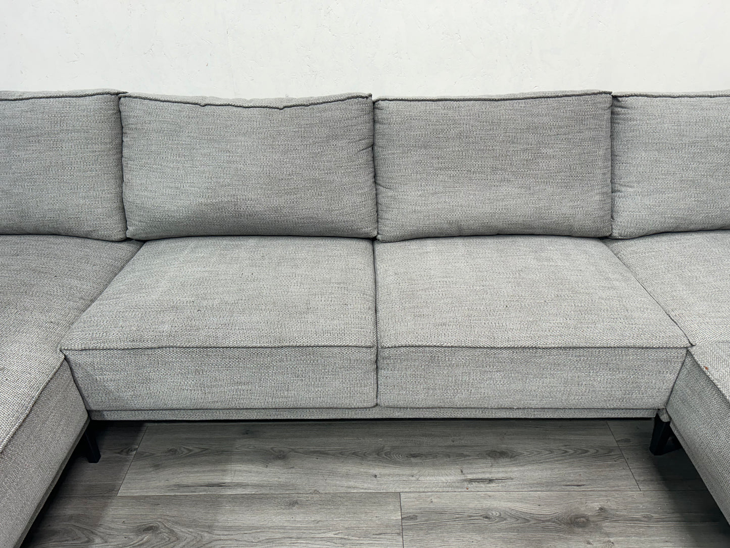 Licht Grijze U Bank ~ Losse Rugkussens Met Afneembare Hoezen
