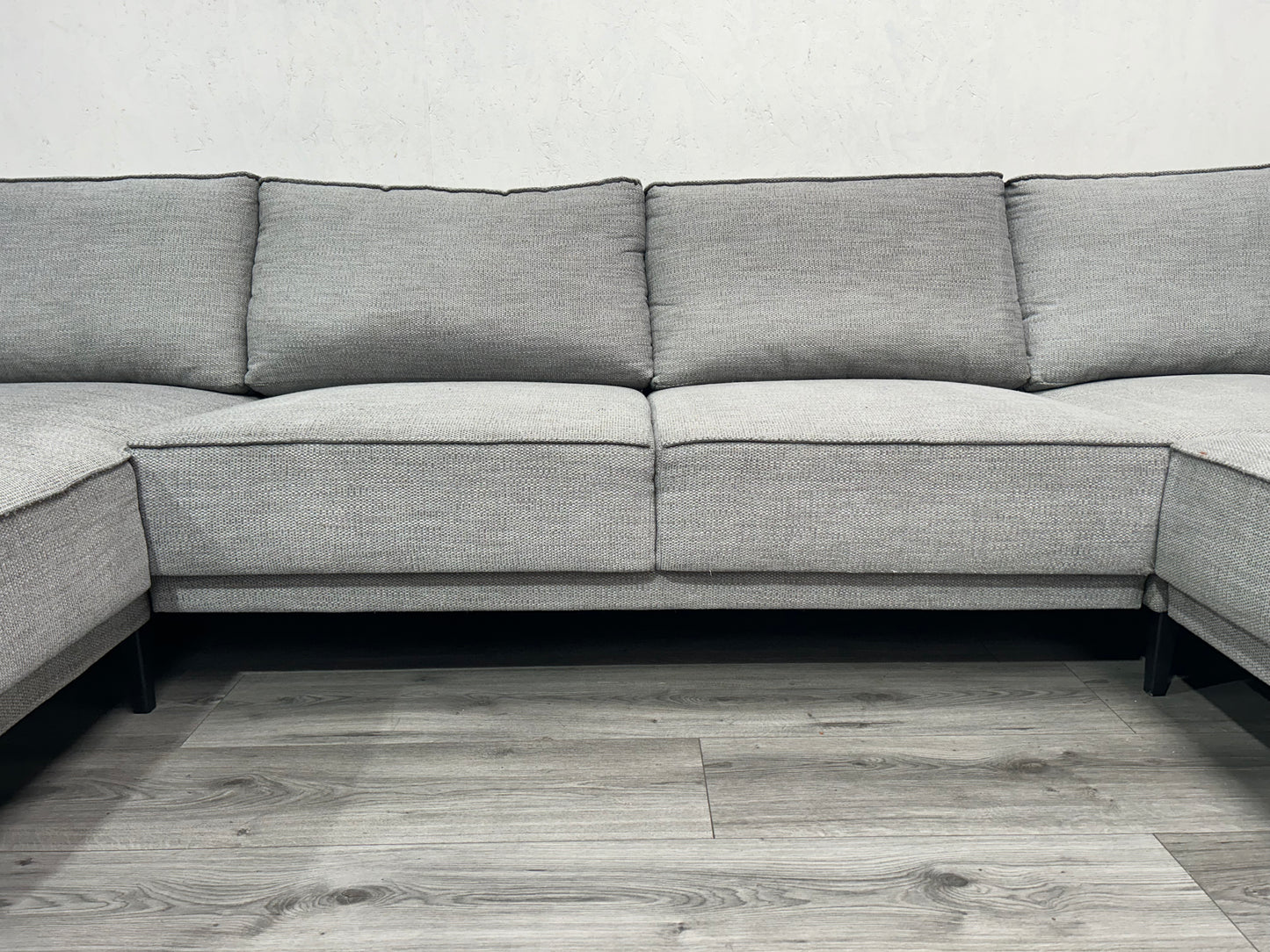 Licht Grijze U Bank ~ Losse Rugkussens Met Afneembare Hoezen