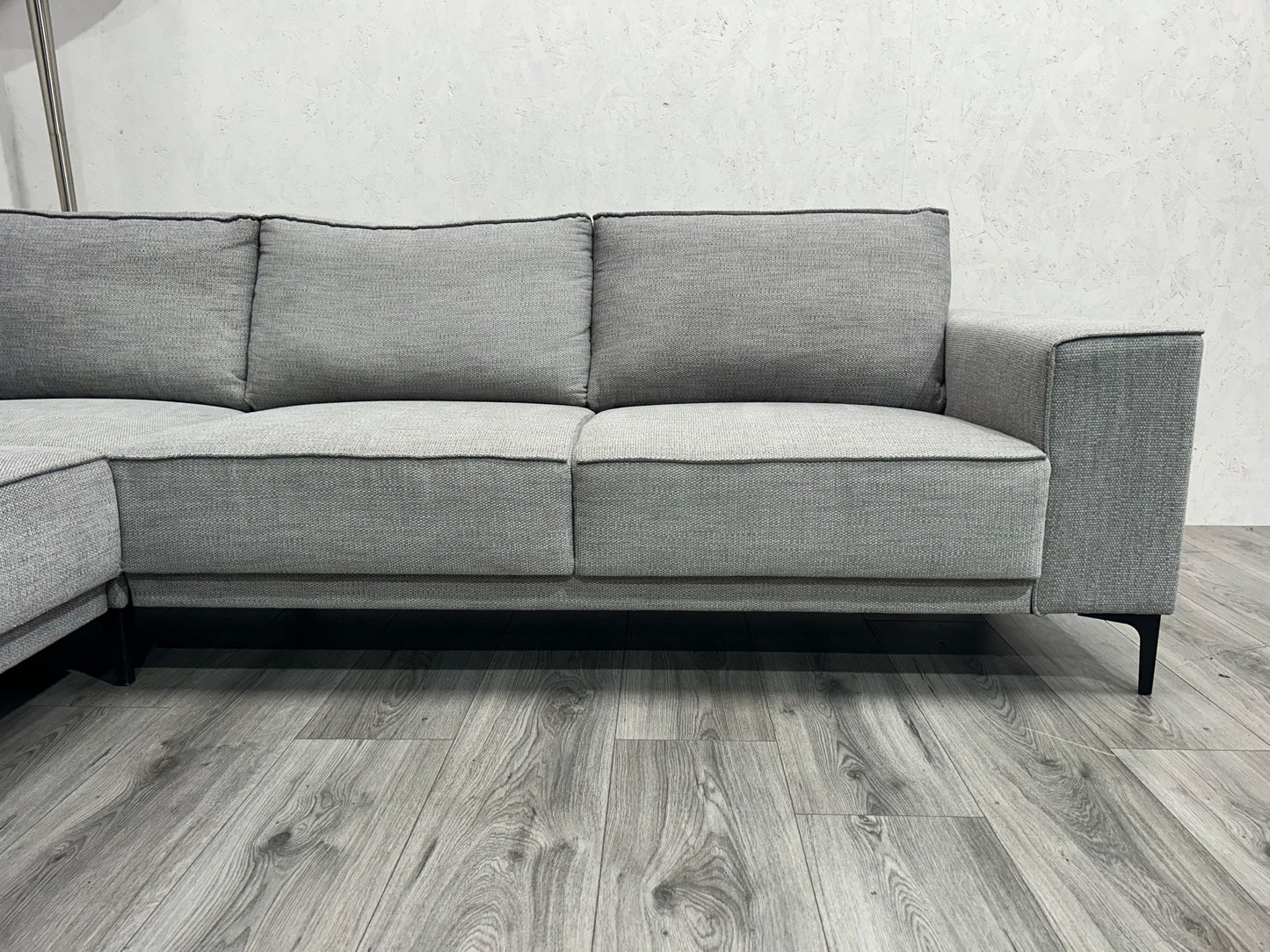 Licht Grijze U Bank ~ Losse Rugkussens Met Afneembare Hoezen
