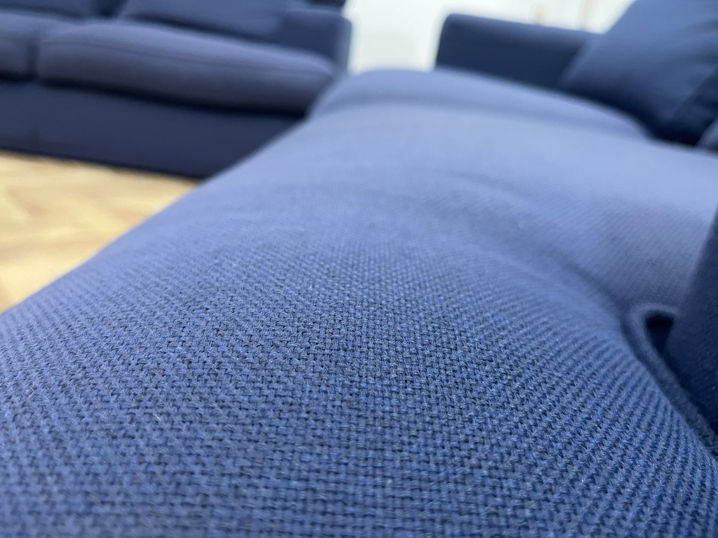 Blauwe Banken Set ~ Losse Kussens Met Afneembare Hoezen