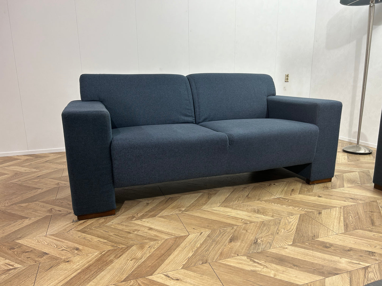 Donker Blauwe Banken Set ~ Vaste Kussens
